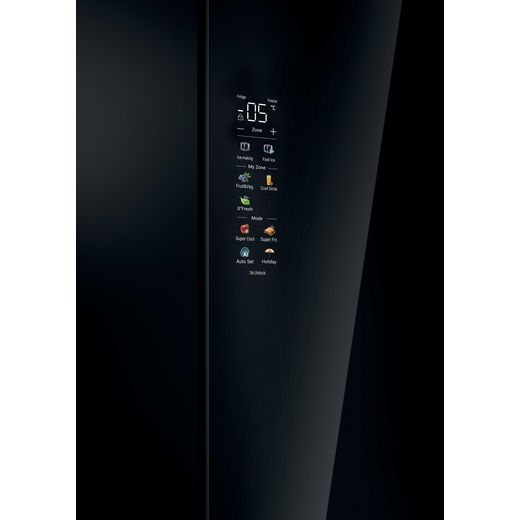 Haier FD 90 Series 7 American Fridge Freezer - Black Glass - Control panel